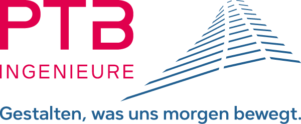 PTB Ingenieure Logo Wort Bildmarke mit Claim Farbig RGB 600px144ppi