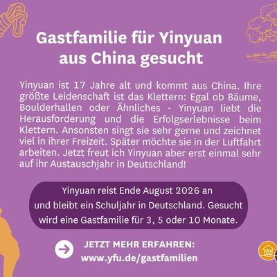 YFU Gastschuelerin Klettern